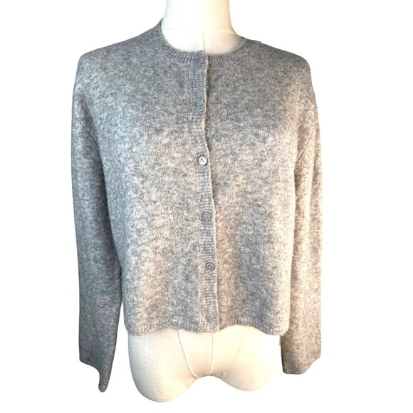 ZARA Gray Small  Button-Up Cardigan Sweater - Picture 1 of 13